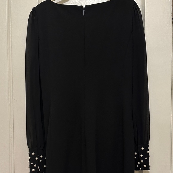 Karl Lagerfeld Black Dress with Pearl Cuff Details - Picture 7 of 11